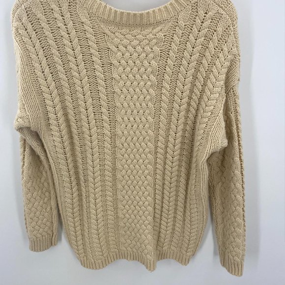 WOMENS CREAM KNITTED SWEATER - Picture 2 of 2